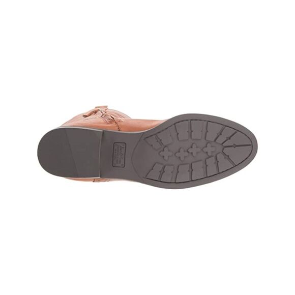 NWT SAM EDELMAN Womens Whiskey Beige Prina Almond Toe Leather Riding Boot 8 M - Picture 4 of 5